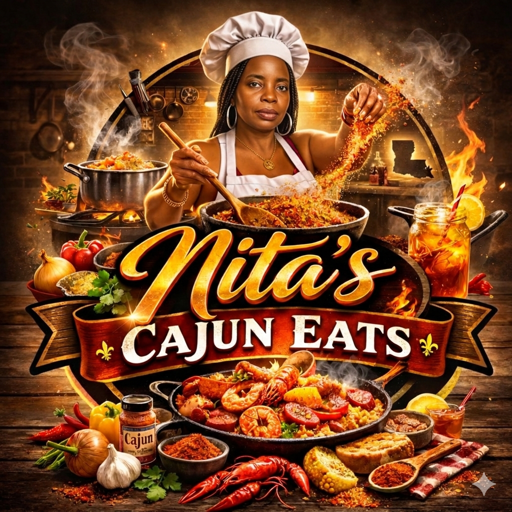 Load video: Fried catfish and shrimp with stuffed bell peppers